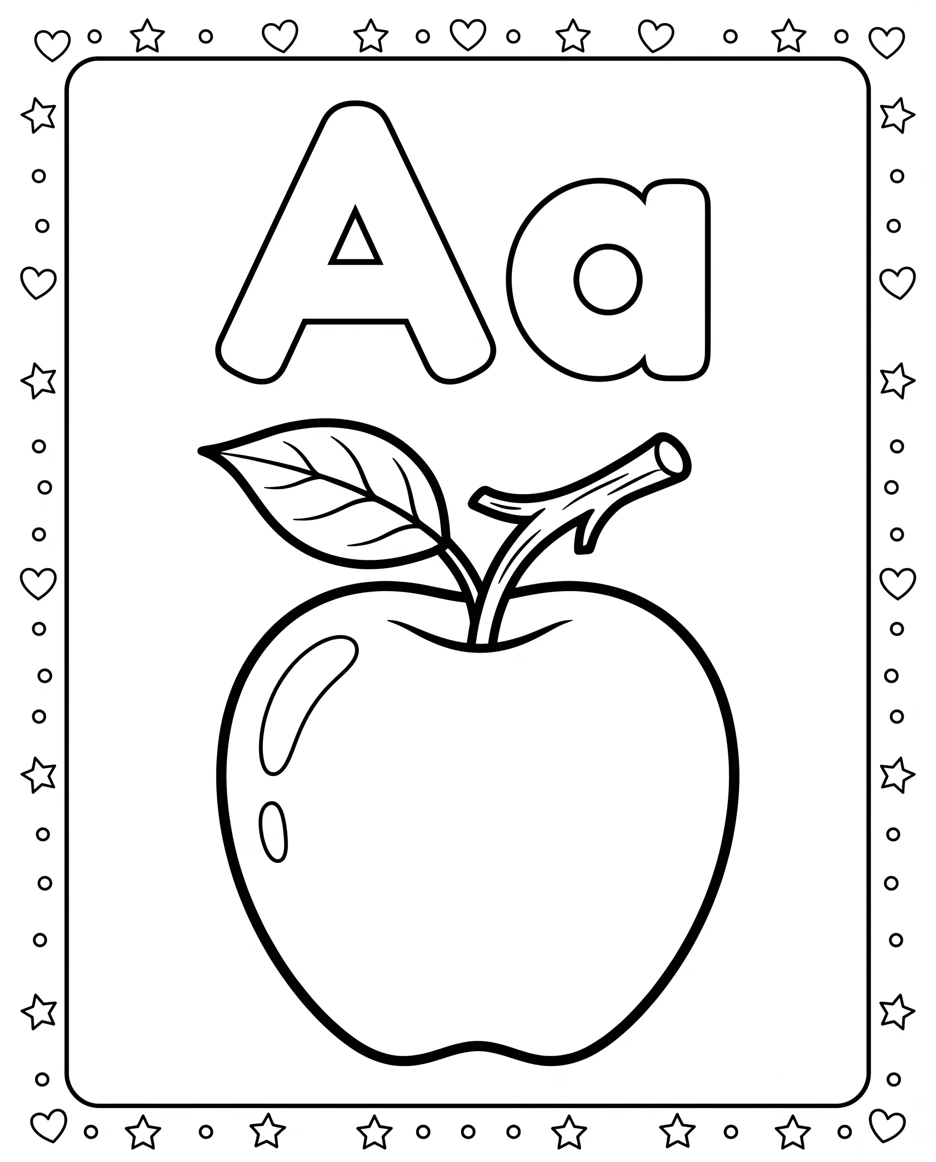 Alphabet Letter Coloring Pages — free printable worksheet preview