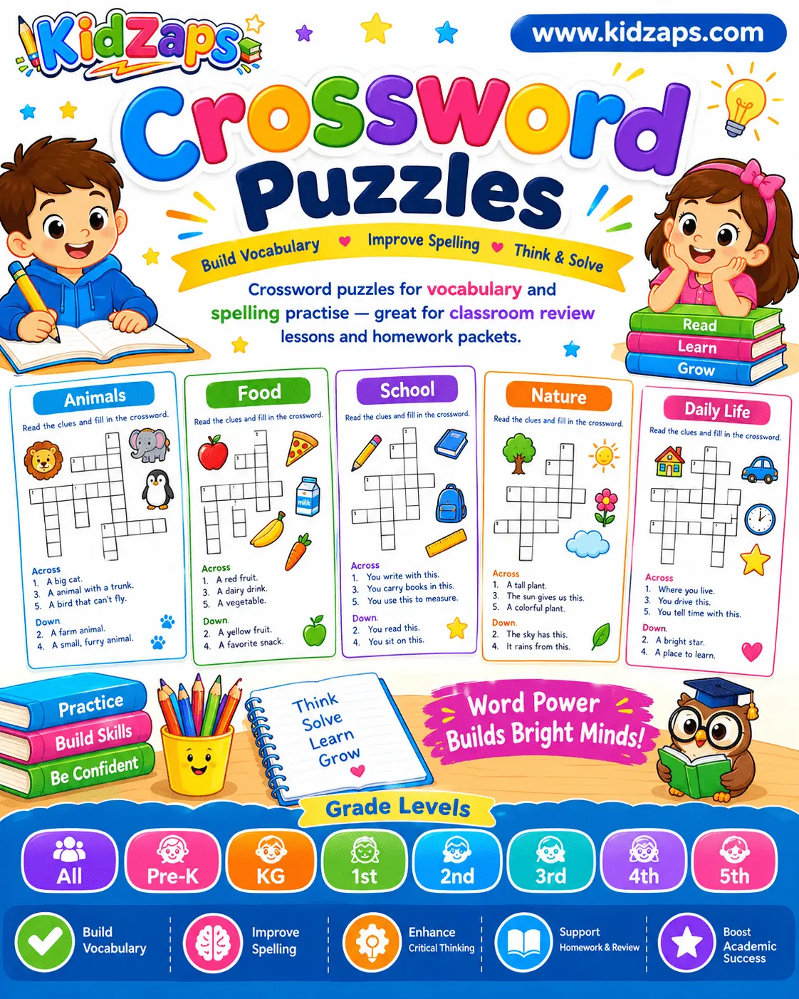 Crossword Puzzles worksheet preview