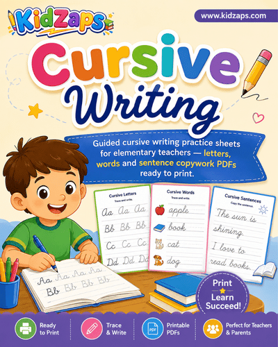 Cursive Writing worksheet preview