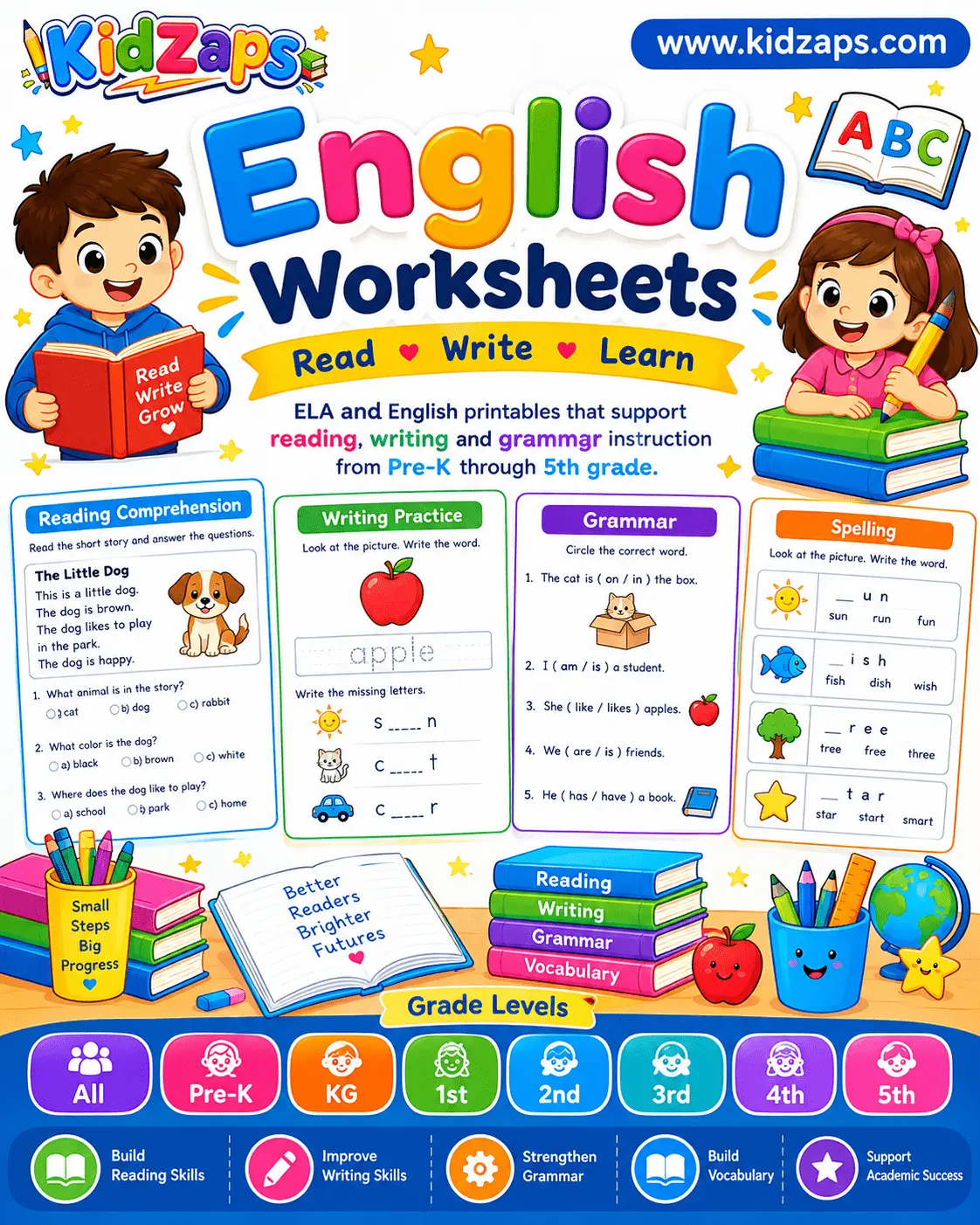English Worksheets worksheet preview