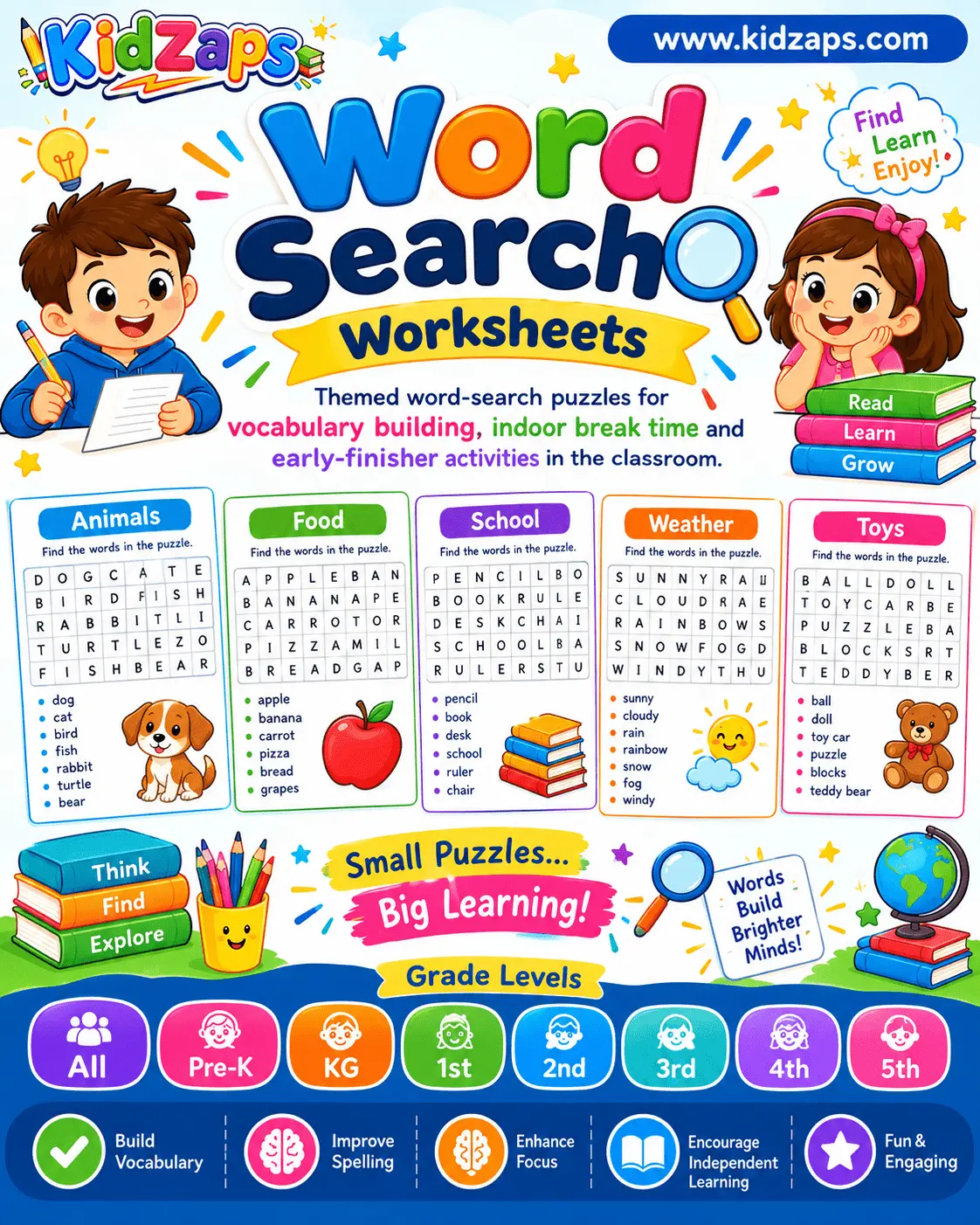 Word Search worksheet preview