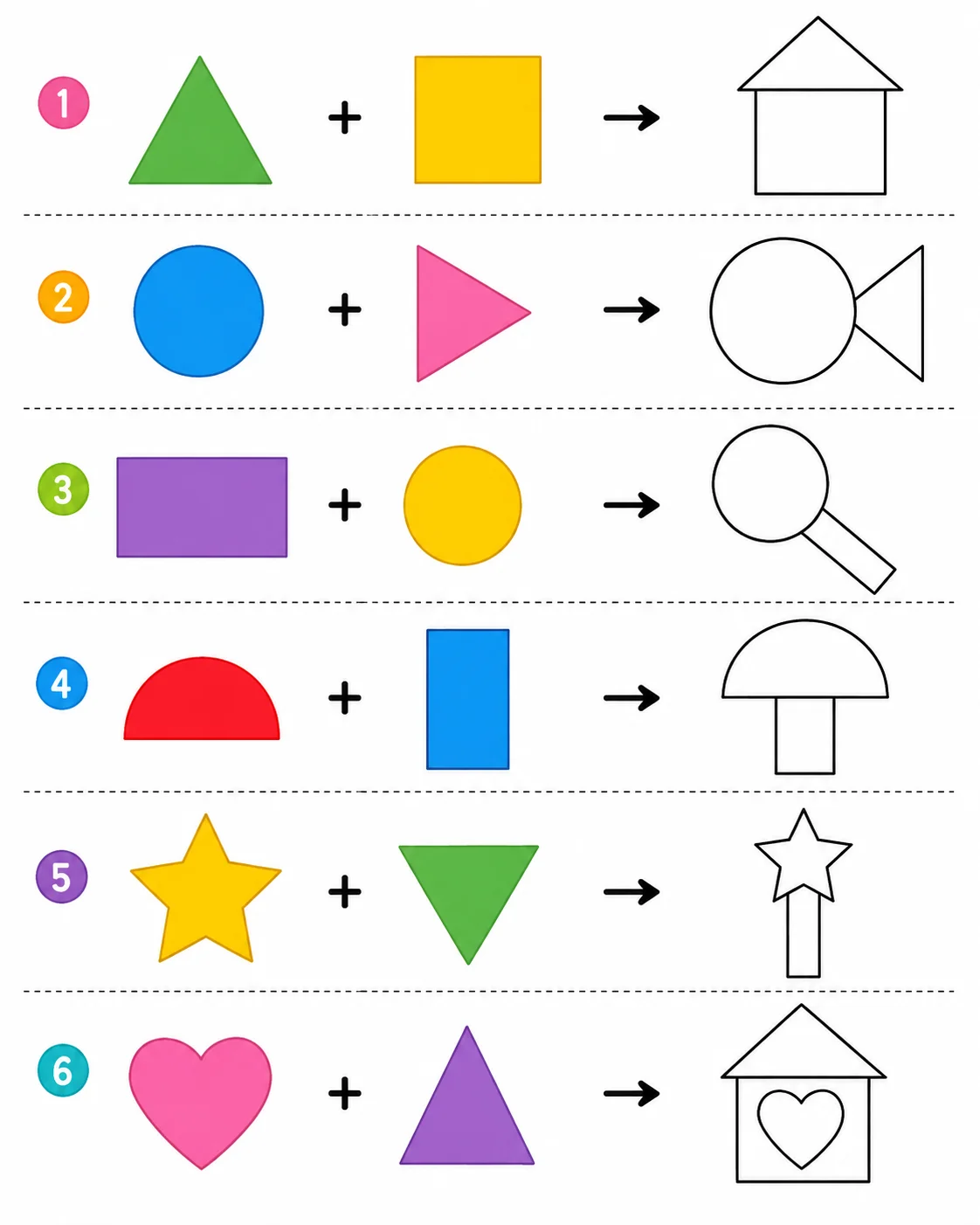 Composite Shapes Worksheet — free printable worksheet preview