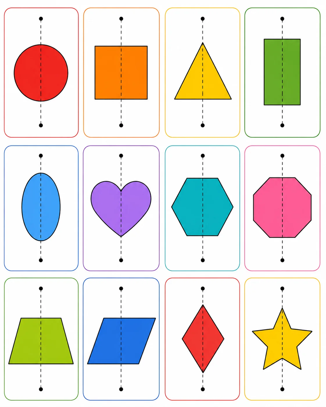 Shape Symmetry Worksheet — free printable worksheet preview